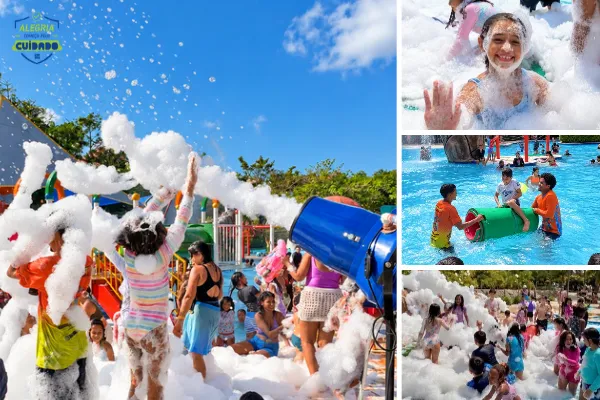Festa da Espuma e Bolhas de Sabão refresca o domingo no Valparaíso