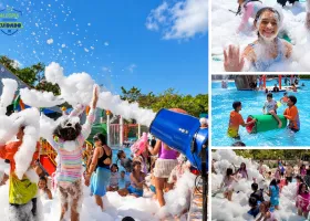 Festa da Espuma e Bolhas de Sabão refresca o domingo no Valparaíso